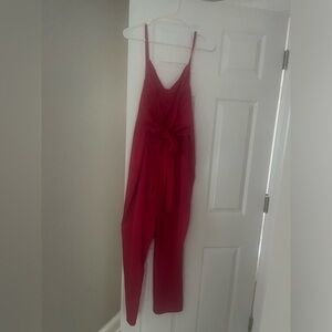 Women's Adjustable-Strap Jumpsuit with front tie